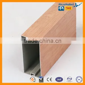 6063 T5 Wooden Transfer Printing Aluminum Profiles Manufacturer thumbnail-1