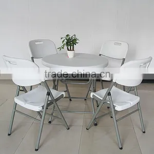 Modern Comfortable Leisure Portable Simple White Folding Cheap Wholesale Plastic Chair Quality Choice thumbnail-4
