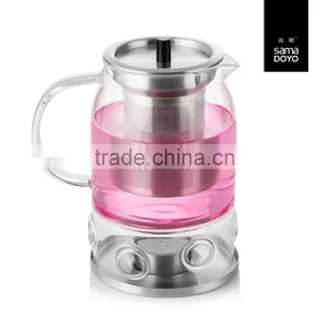 Hot New Product For 2015, Teapot With Cover, Glass Teapot With Candle thumbnail-2