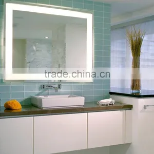 Hotel Bathroom LED Lighted Single Side Shaving Cosmetic Mirror thumbnail-2
