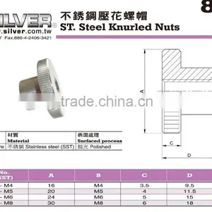 For Food and Packing Machines Parts Stainless Steel Knurled Nuts thumbnail-2