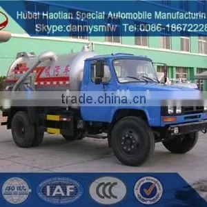 New Vacuum Suction Truck for Sale Hubei Haotian New Design Fecal Suction Truck Sewage Suction Truck thumbnail-1