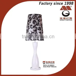 White Wood Lamp for Desk Decoration thumbnail-1