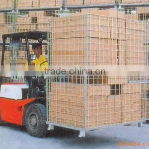 Foldable Stacking Storage Cage Container thumbnail-1