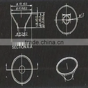 New Led COB Reflector With Lens for Down Light 60 Degree thumbnail-2
