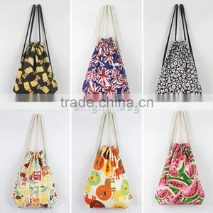 2015 Factory Wholesale pp Woven Promotional Drawstring Bag thumbnail-1