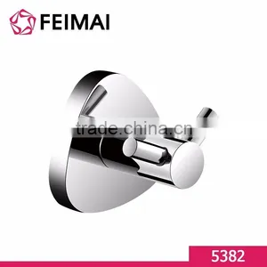 Triangle Double Brass Mirror Polished Home Decoration Towel Hook thumbnail-1