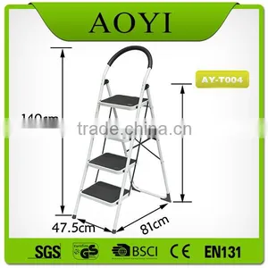 Black and Useful Household 4 Steps Safety Step Ladders With Handrail, 4 Steps Steel Ladders AY-T003 thumbnail-3