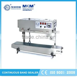 New Sealing Solid Ink Date Printing and Continous Band Sealer Frd-1000 With Conveyor DBF-770W thumbnail-1