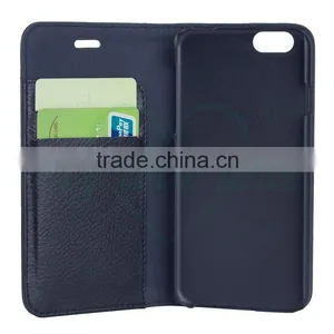 Book Style PU Leather 2 Card Slots Cell Phone Case for IPhone 6S thumbnail-1