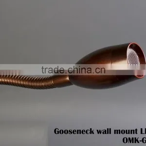 Flexible 3w Goose Neck Wall Light for Bed Reading Lamp thumbnail-1