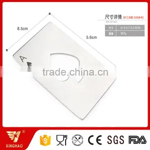 Unique Metal Stainless Steel Custom Laser Printing Logo Credit Card Bottle Opener Bar Promotional Item thumbnail-3