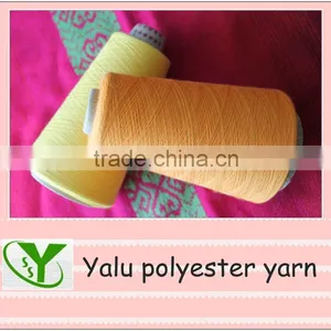 Yellow and Orange Cone Spun Yarn Pure Polyester thumbnail-1