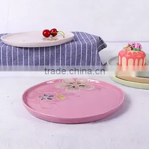 Creative Japanese Korean Flat Ceramic Dinner Plate HY1671902 thumbnail-5