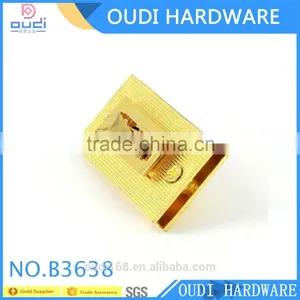 2016 the Most Popular Zinc Alloy Light Gold Bag Accessories Turn Lock. thumbnail-2