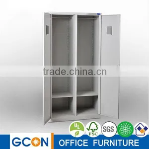 Locker Stainless Steel Iron Wardrobe With Mirror Design thumbnail-2