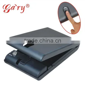 Wholesale- MS120 Micro Vault Portable Fingerprint Biometric Mini Car Gun Pistol Security Storage Portable Steel Safe Box / Vault thumbnail-1