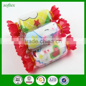 Wholesale Gift 20x20cm 12.5g Candy Souvenir Birthday Towel With Print thumbnail-1