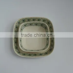 Eco Bamboo Fiber Square Bowl thumbnail-6