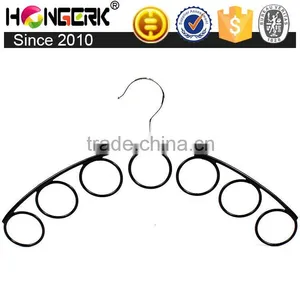 Non-slip Mulit Plastic PVC Coated Scarf Holder With 7 Holes thumbnail-1