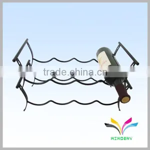 Good Quality Metal 2 Tire Bottle Floor Standing Wine Rack thumbnail-1