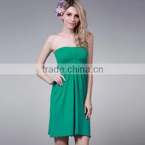 New Casual Style Strapless Sleeveless Slim Hype One-piece Ladies Dress thumbnail-2