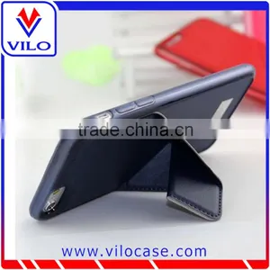 Factory Wholesales Utra Slim Tpu With Leather Kickstand Mobile Phone Case for Iphone 6 thumbnail-2