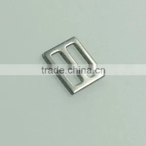 Wholesale Metal Small Stainless Adjustable Buckle for Camera Strap/bra Slider Ring thumbnail-2
