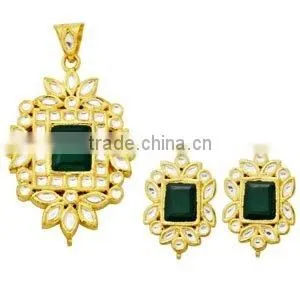 Kundan Pendant Sets thumbnail-1
