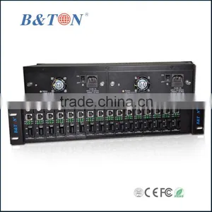 2U Rack Mount 16 Port Media Converter Chassis thumbnail-1