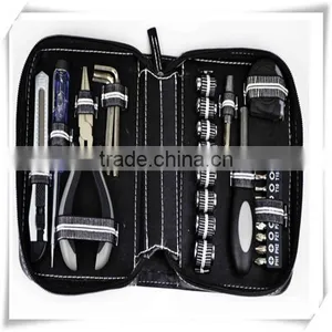 27PCS Best-selling Household Hand Tool Kit Mutifuctional Tool Set Business Promotional Tool Kit in PU Zipper Pouch HW04017 thumbnail-1