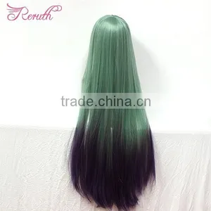 OEM Long Straight Colorful Wig Hair With Factory Price for Sale thumbnail-1