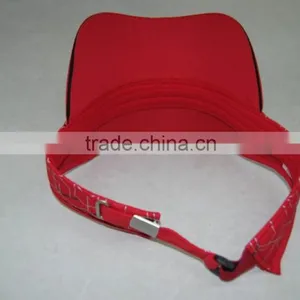 Fashion Red Custom Embroidery Sun Visors Wholesale thumbnail-4