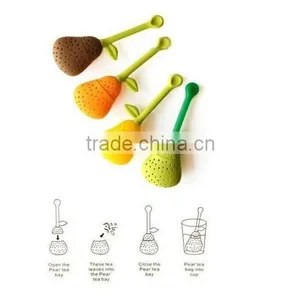 Pear Shape Silicone Tea BagTea Mesh StrainerTea Infuser thumbnail-1