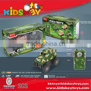 4CH Remote Conttrol Camouflage Military Command Vehicle rc Car Toys With Recording thumbnail-1