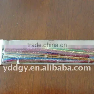 Factory Supply Tinsel Chenille Stems Diy Crafts Flashy Toys for Kids or Party Decoration thumbnail-1