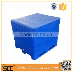 1000L Insulate Ice Bin Fishing Box, Storage Bin Cooler, Rotomolded Plastic Fish Bin thumbnail-4