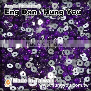 Round Shaped Sew On Acrylic Rhinestones With 1 Hole thumbnail-2