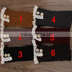 Nice Girl Crochet Knitting Lace Leg Warmer Infant Warmer Boot Socks thumbnail-1