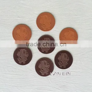 Custom Cartoon Decorative Leather Label Tag for Children's Winter Clothes thumbnail-4