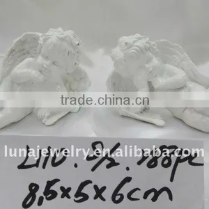 Resin Christmas Angel Statue,resin Wing Angel Figurine,resin Snow White Figurine thumbnail-1
