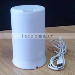 Whlte Pillar Shape Plastic Utrasonic Essential Oils Electric Candle Light Aroma Diffuser thumbnail-5