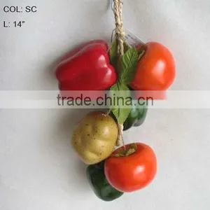 2013 New Artificial Fruits Fake Tomato 14 Inch Artificial Potato And Pepper String thumbnail-1
