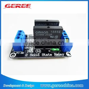 5V 2 Channel SSR Solid-State Relay High Level Trigger Perfect 240V 2A thumbnail-1