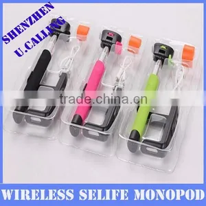 Wholesale Extendable Handheld Selfile Monopod With Bluetooth Remote Shutter thumbnail-1