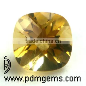 Citrine Semi Precious Gemstone Cushion Square Cut Faceted From Manufacturer thumbnail-1