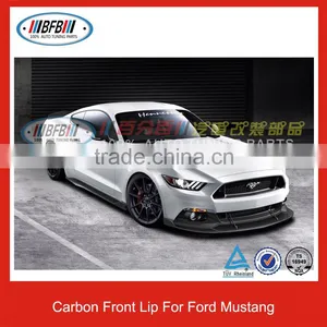 Carbon Fiber Front Bumper Lip for Ford Mustang 2015 thumbnail-6