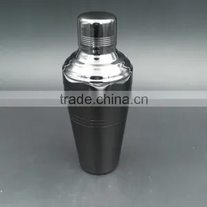 Black Japanese Style Stainless Steel Cocktail Shaker 510ml and 410ml thumbnail-1