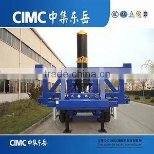CIMC Low Price Wharf Skeleton Hydraulic Pumping Dump Truck Trailer thumbnail-2