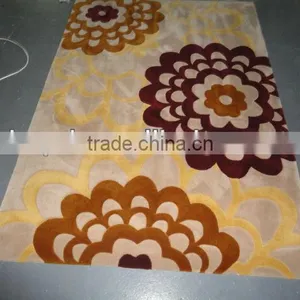 Flower Pattern Hand Carved Carpet for Decoration thumbnail-1